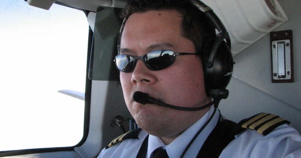 Justin Chung at work for Pacific Coastal Airlines in the Saab 340.  Langley Flying School.